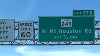 Crash on I-45 slows traffic near W. Mt. Houston