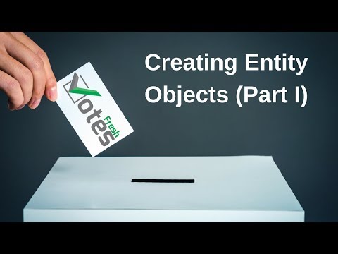 FreshVotes 07 -  Entity Creation Part 1