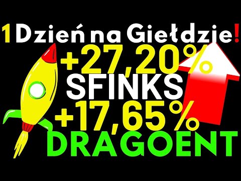 Mocne wyniki wybijają na giełdzie kurs DRAGOENT ALLEGRO liderem spadków WiG20 KGHM Wzrostów
