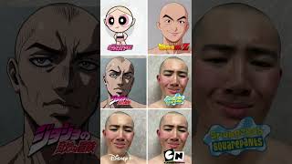 自分の顔を各作品のキャラ風にしてみたら面白すぎた笑笑笑