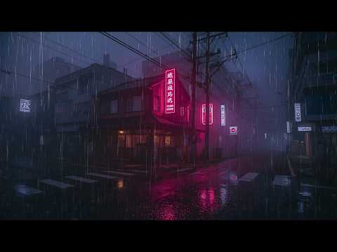 Calm Tokyo Rain at Nightfall (90s) — Nostalgic Lofi Beats for Focus