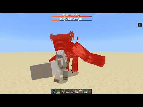Helicopter golem vs Mutant mobs #minecraft #gameplay