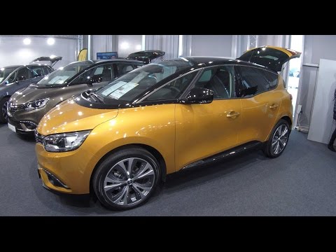 Renault Scenic Compilation 2: yellow and silver colour family van car walkaround + interior K0971