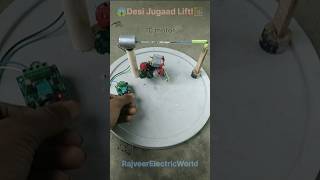 How to Make DC Motor Winch Lift Project |#project #diy #lifting#shorts
