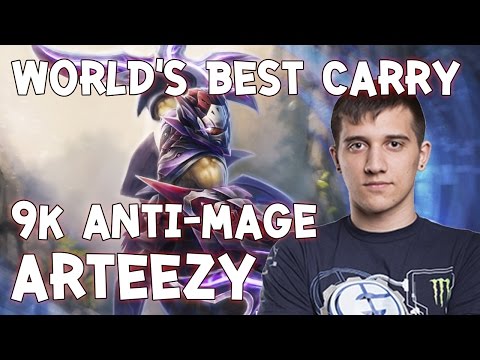 Arteezy World's Best Carry 9K! Anti-Mage