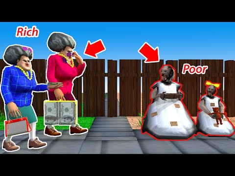 Rich Granny vs Poor Granny - funny horror school animation (p.1)