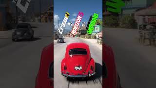 Horizon 5 vs NFS Unbound vs The Crew 2 - Beetle #shorts