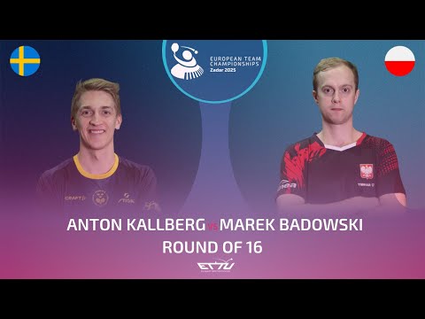 ANTON KALLBERG (SWE) vs MAREK BADOWSKI (POL) | European Championships - Round of 16 | Highlights
