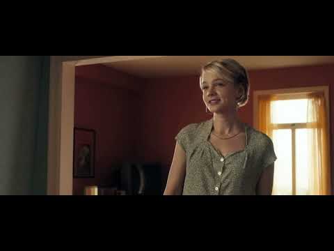 Drive mask sequence: still from late-film stalk with vintage song over modern synth score