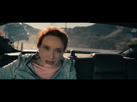 Drive aesthetic: neon magenta titling over Los Angeles night, 80s pop-electronic palette