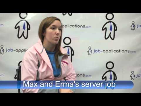 Max & Erma's Interview - Server