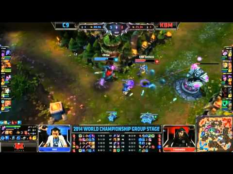 C9 vs KBM Highlights ● Cloud 9 vs Kabum E Sports Day1 Group D ● LoL Worlds 2014