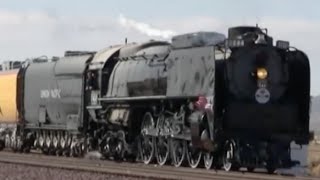 preview picture of video 'Union Pacific Steam Locomotive 844 Nears Barstow, CA 11/19/11'