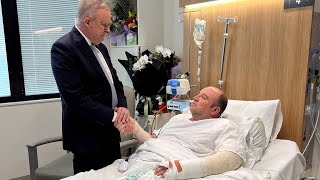 Bondi Beach 'hero' thanked by PM Anthony Albanese; Australia gun laws debated by residents