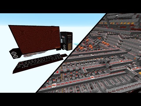 A HUGE working REDSTONE computer!  - Minecraft maps