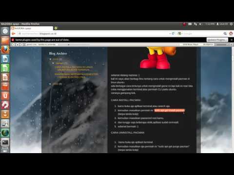 tutorial install pacman  di linux ubuntu dengan terminal