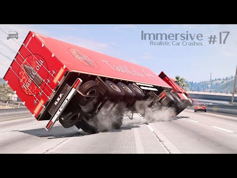 Immersive Realistic Car Crashes #17 - BeamNG Drive