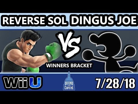 DTC 2 Smash 4 - Reverse Sol (Little Mac) Vs. Dingus Joe (Game and Watch) - Wii U Winners Top 24