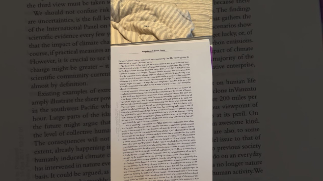 The politics of climate change