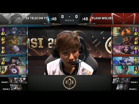 SKT vs FW Game 1 - 2017 MSI SemiFinals - SK Telecom T1 vs Flash Wolves
