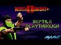 Mortal Kombat II Plus Reptile Playthrough MAME 1080p 60fps