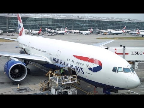 British Airways FIRST Class Review + Heathrow Concorde Lounge - Boeing 777- London to Doha - G-ZZZC Video