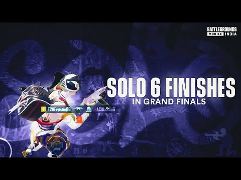 SOLO 6 FINISHES IN GRAND FINALS 🩸 | IPHONE 13 | BGMI COMPETITIVE GAMEPLAY 🇮🇳