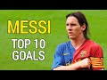 Lionel Messi Top 10 Goals For Barcelona