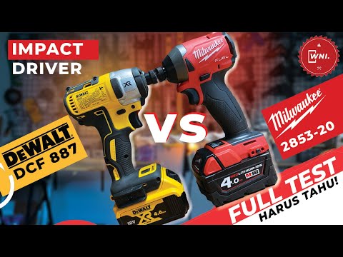 Ini nih!!! ADU KEKUATAN MILWAUKEE 2853-20 VS DEWALT DCF 887 ( IMPACT DRIVER )