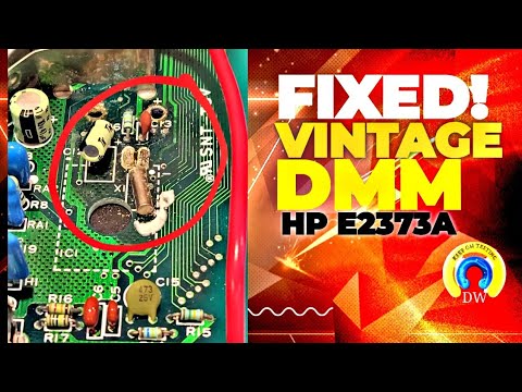 Hewlett Packard E2373A VINTAGE Multimeter Repair!