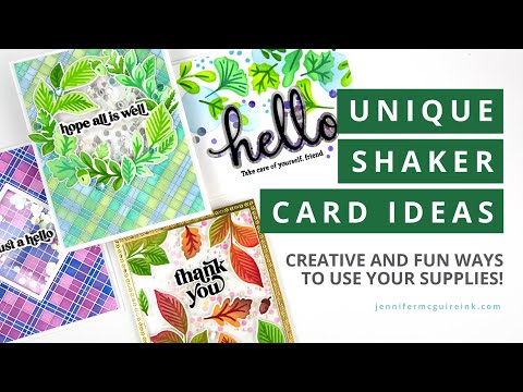 Unique Shaker Card Ideas