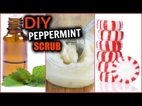 DIY Peppermint Sugar Body Scrub │ Exfoliate Skin, Fade Dark Spots, Soft Smooth Skin, Aromatherapy