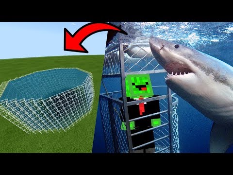 MCPE: How To Make a Shark Cage