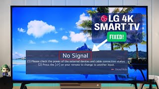 LG Smart TV: No Signal But HDMI Connected? - How To Fix on LG 4K webOS!