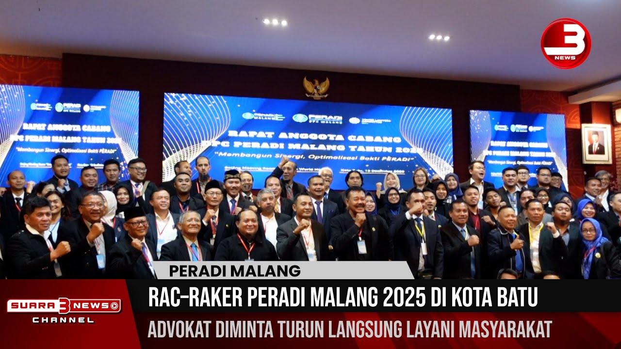 RAC–RAKER PERADI Malang 2025 di Kota Batu | Advokat Diminta Turun Langsung Layani Masyarakat