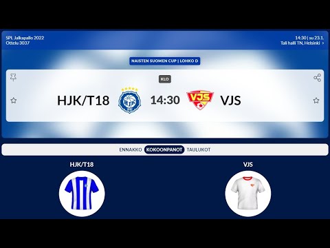 NAISTEN SUOMEN CUP: HJK/T18 - VJS