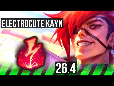 KAYN vs ZAAHEN (JGL) | Electrocute, Perfect KDA: 13/0/7 | KR Master | 26.4