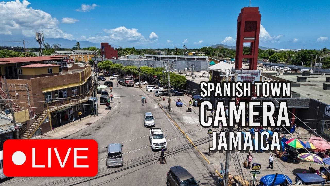Live webcam view of Vida en la Plaza de Spanish Town