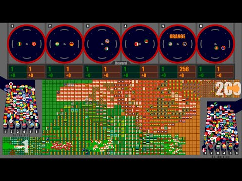 Multiply Territory War [All Countries Version] - Country Marble Race - Algodoo