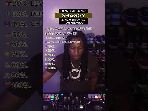 Shaggy... how big of a fan are you? #dancehall #ragga  #reggaemusic #shorts #jamaica