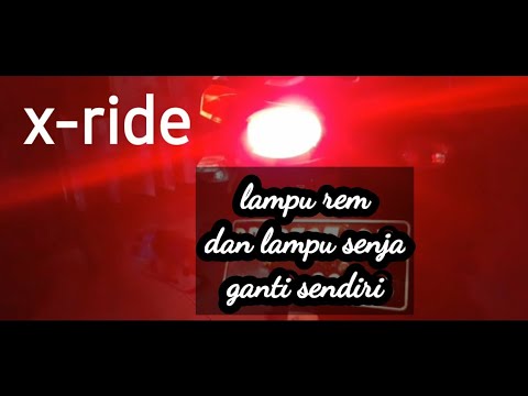 cara mengganti lampu rem dan lampu senja yamaha x ride  sangat mudah