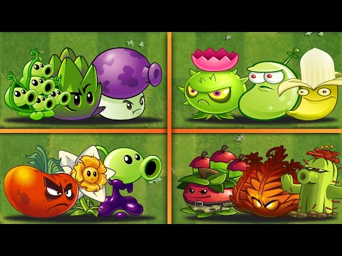 Random Best 4 Team Plants Battles - Who's Will Win? - PvZ 2 Team Plants vs Team Plants