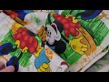 Vintage Mickey at the Carnival Lot 4 Valance 44"x11" 4 Window Curtains 40"x36"