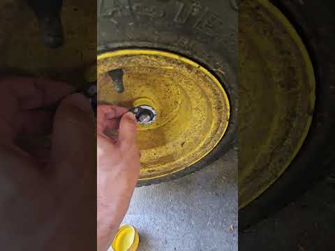 How to remove front wheel from a riding mower
