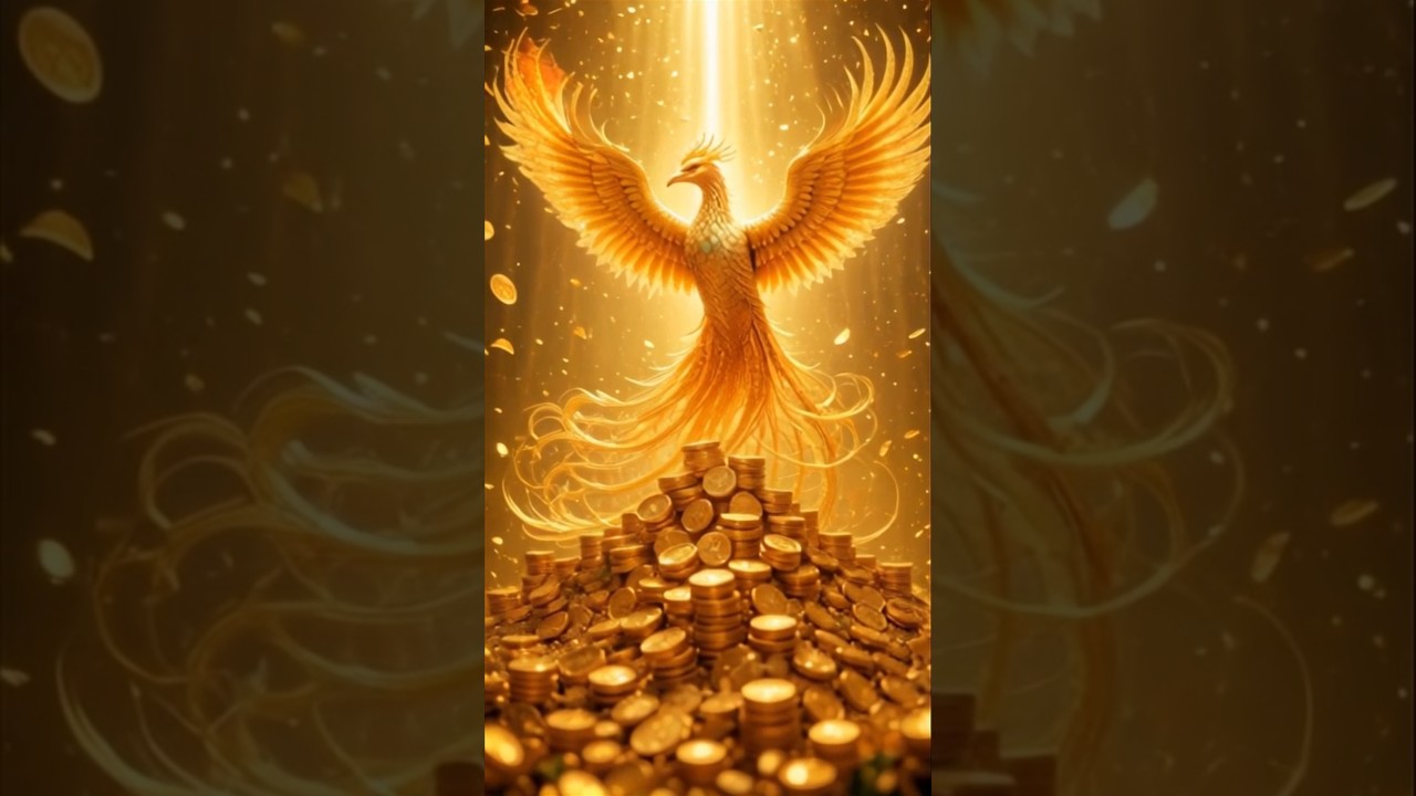 幸せを願う黄金のフェニックスが金運と財運を授けてくれる‼️✨皆が恵まれ幸せになれますように🙏✨ #金運 #財運 #金運アップ