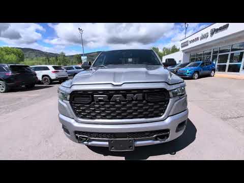 2025 Ram 1500 Tradesman 4x4 Crew Cab 6'4" Box in Gray for sale at Frontier Chrysler Dodge Jeep Ram Fiat Ltd. in Smithers, BC