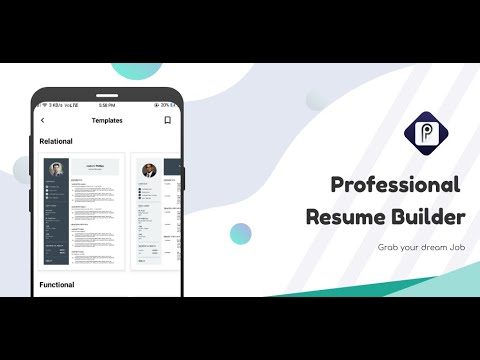 Professional Resume CV Builder video thumbnail