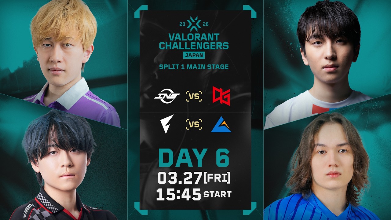 VALORANT Challengers Japan 2026 Split 1 Main Stage Phase 1 Day 6
