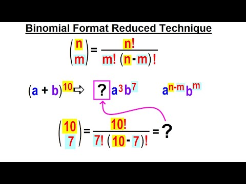 Algebra Ch 49 Binomial Theorem 1 of 18 What is the Binomial Theorem