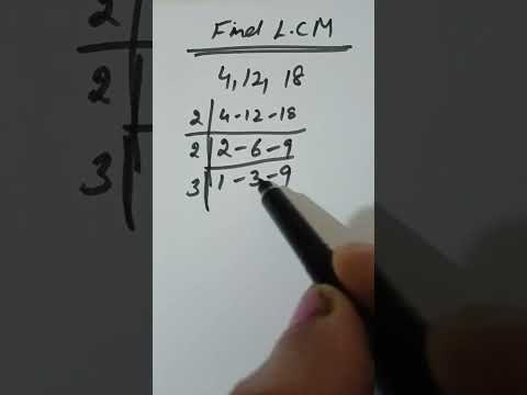 find l c m?| l .c.m.|